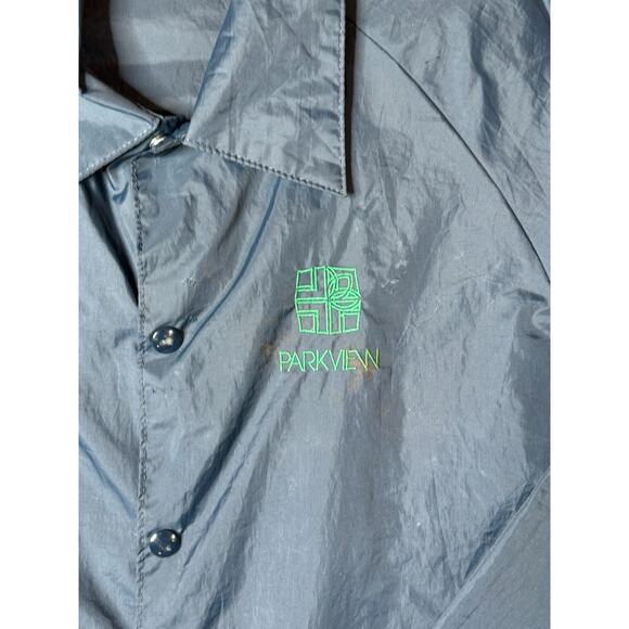 Vintage Pla-Jac by Dunbrooke Parkview Windbreaker Jacket Navy Blue Nylon Size XL - Picture 2 of 5